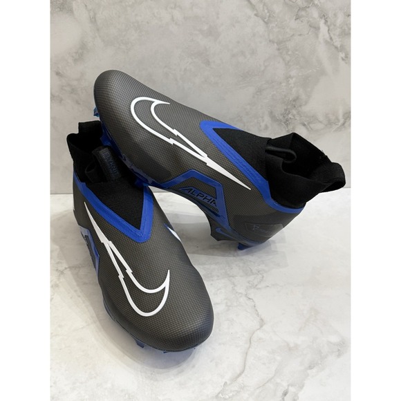 Nike Alpha Menace Elite 3 Football Cleats Black Royal Blue Men\'s Size 11 US main image 4